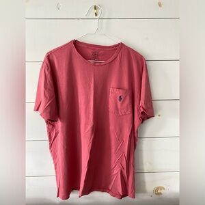 Polo Red T-Shirt with Front Pocket